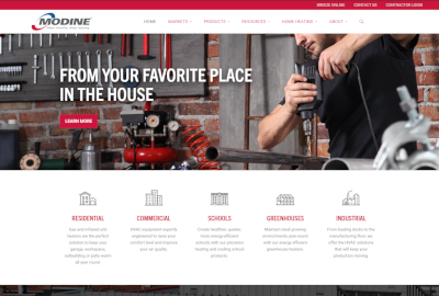 New Modine Website Improves Accessibility And Support For Residential And Commercial Contractors