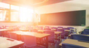 Back,To,School,Concept.,Classroom,In,Blur,Background,Without,Young