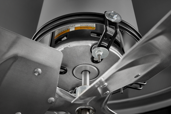 destratification fan safety ec motor and fan blades