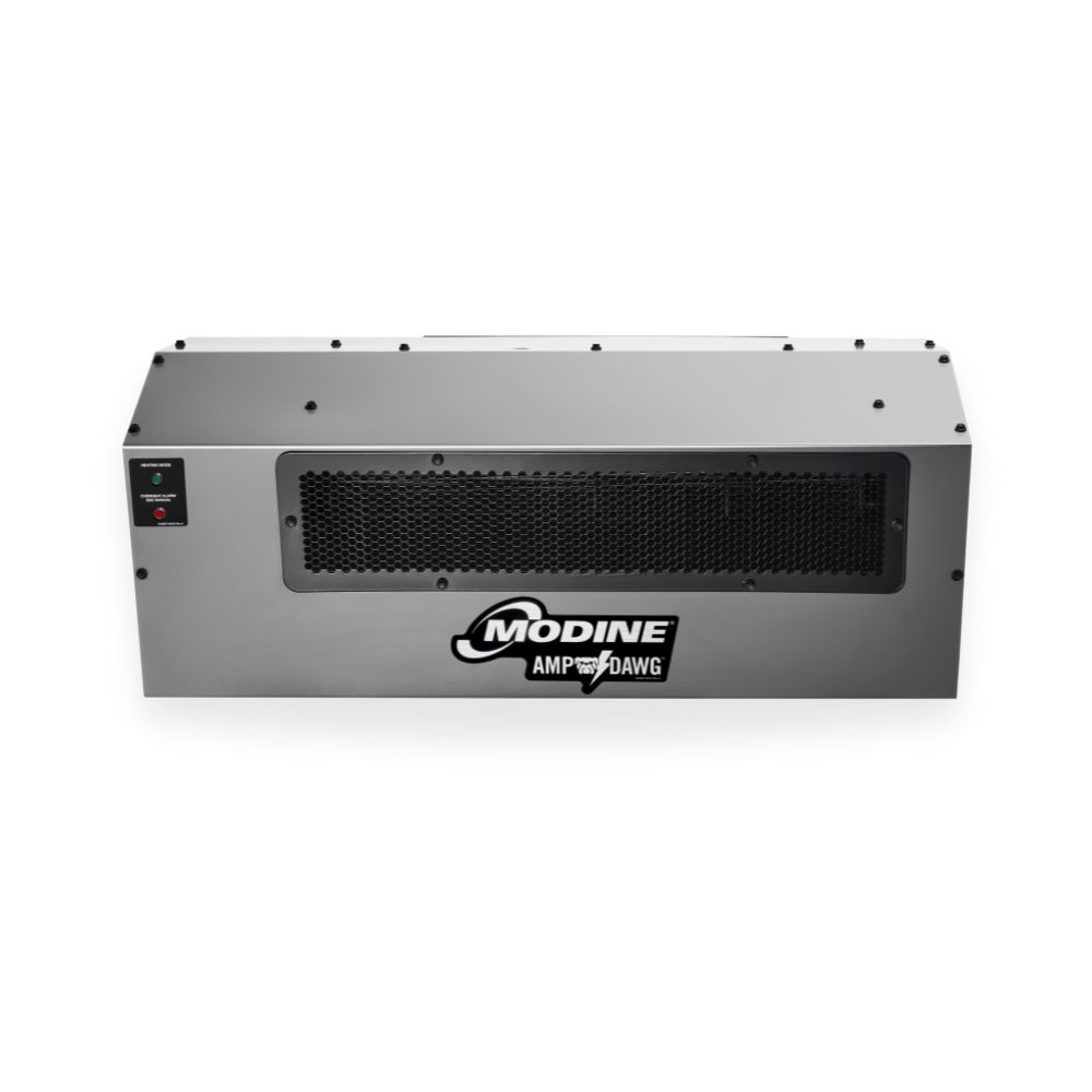 Modine AmpDawg electric unit heater suitable for residential garages, workshops, and light commercial spaces.