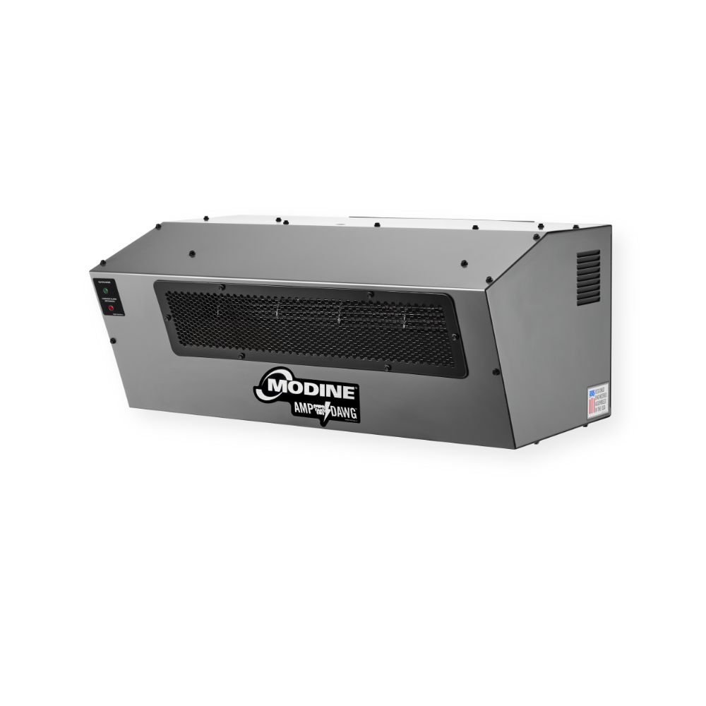Modine AmpDawg electric unit heater suitable for residential garages, workshops, and light commercial spaces.