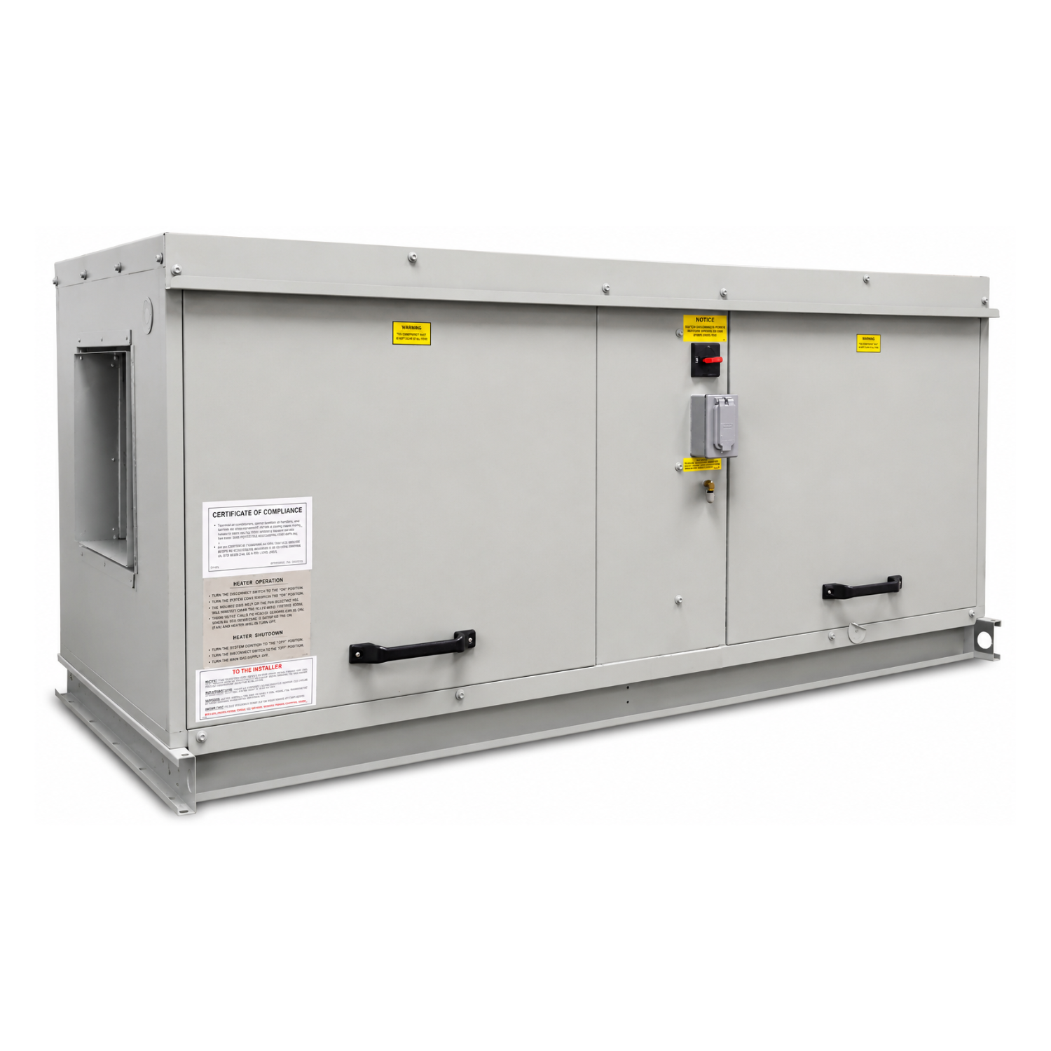 MCVMVV IndoorOutdoor Direct-Fired Make-Up Air System_front right
