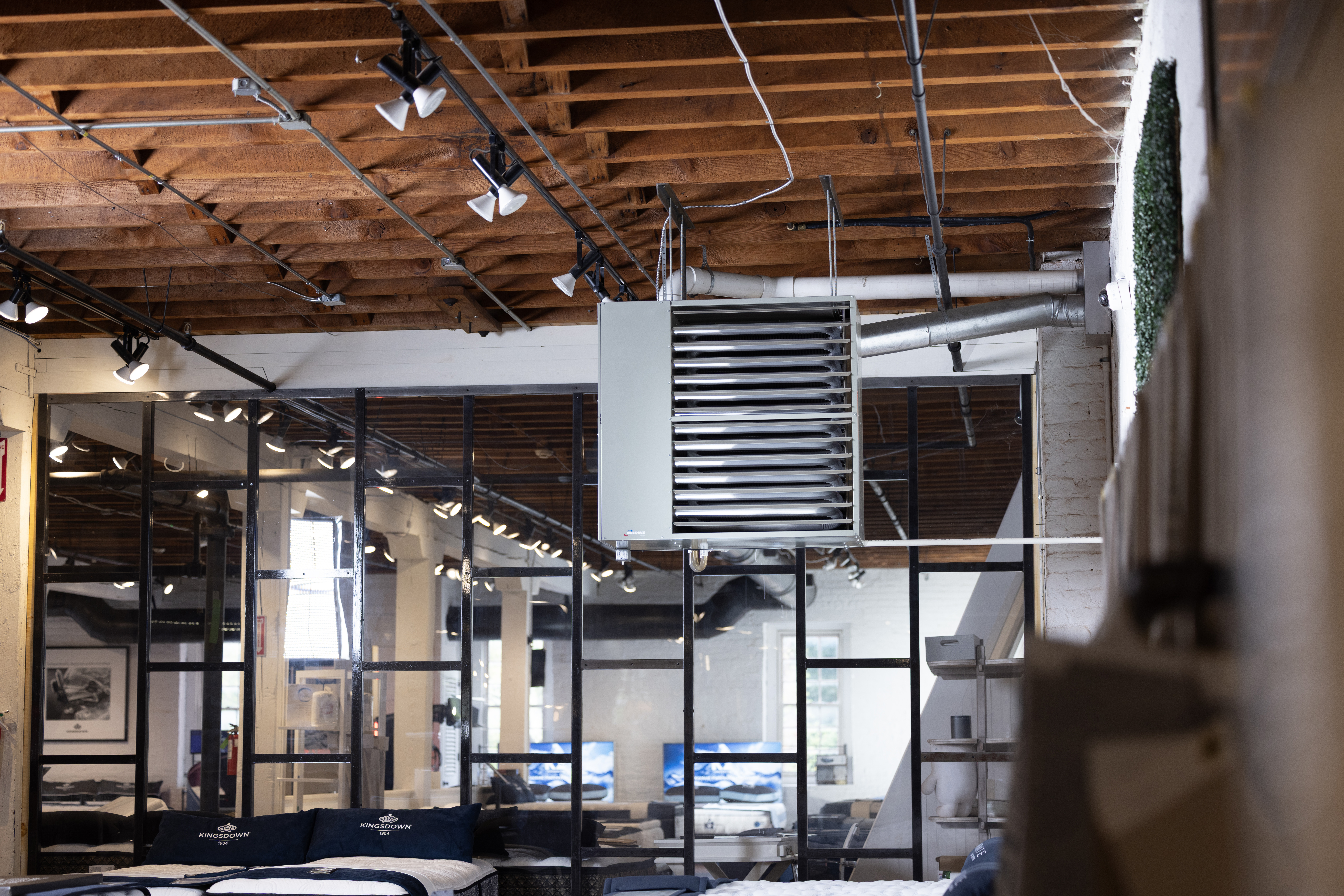 modine commercial gas-fired unit heater, high efficiency unit heater