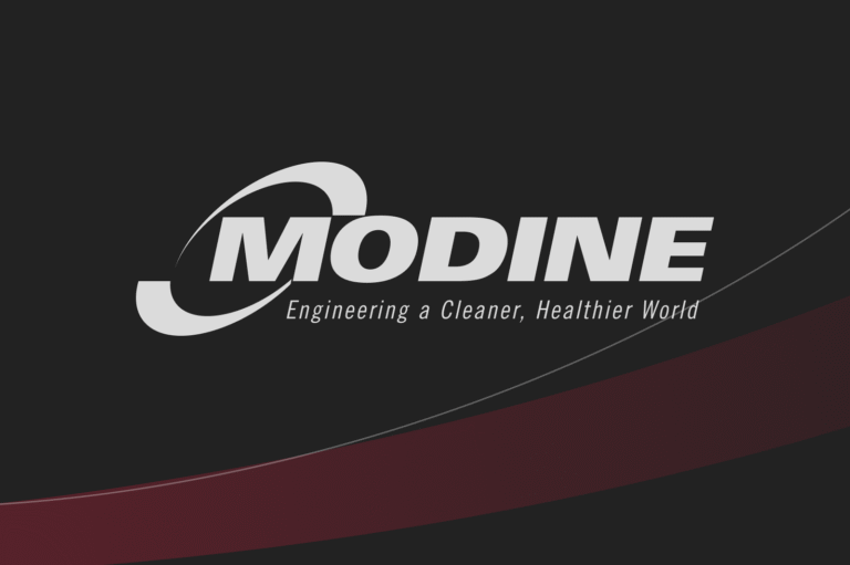 Modine logo with subtitle "Engineering a Cleaner, Healthier World"